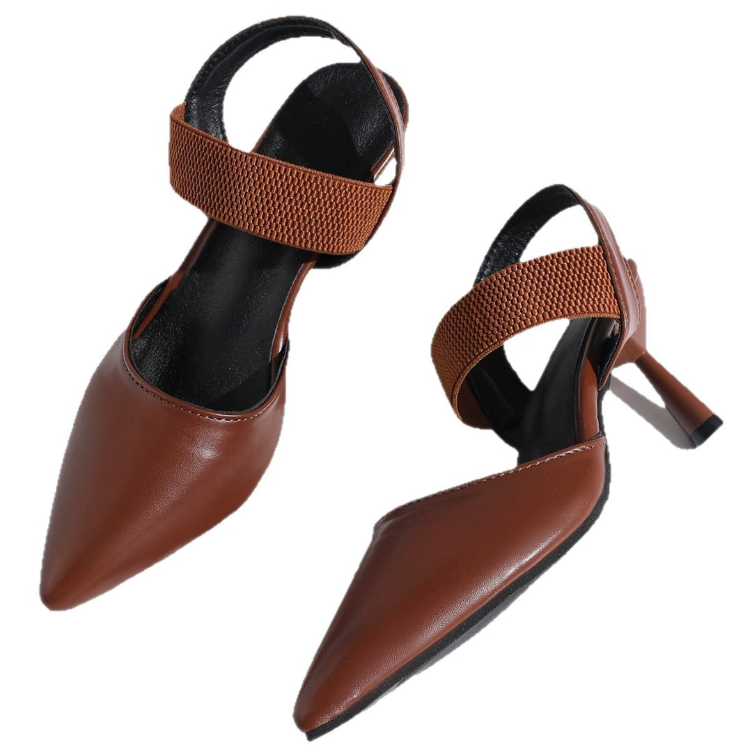 Damen Slingback Pumps mit elastischem Einsatz und elegantem Stiletto Absatz EB