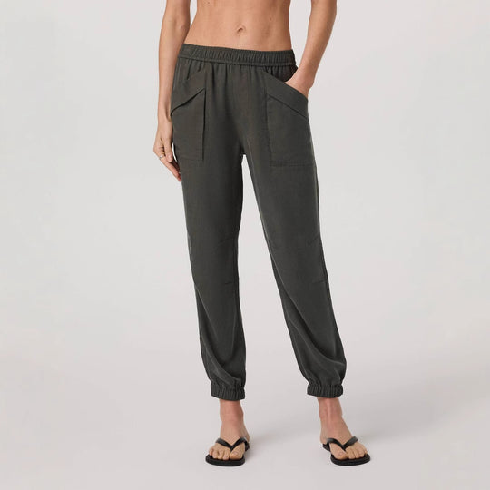Damen lässige Freizeithose mit seitlichen Taschen EB