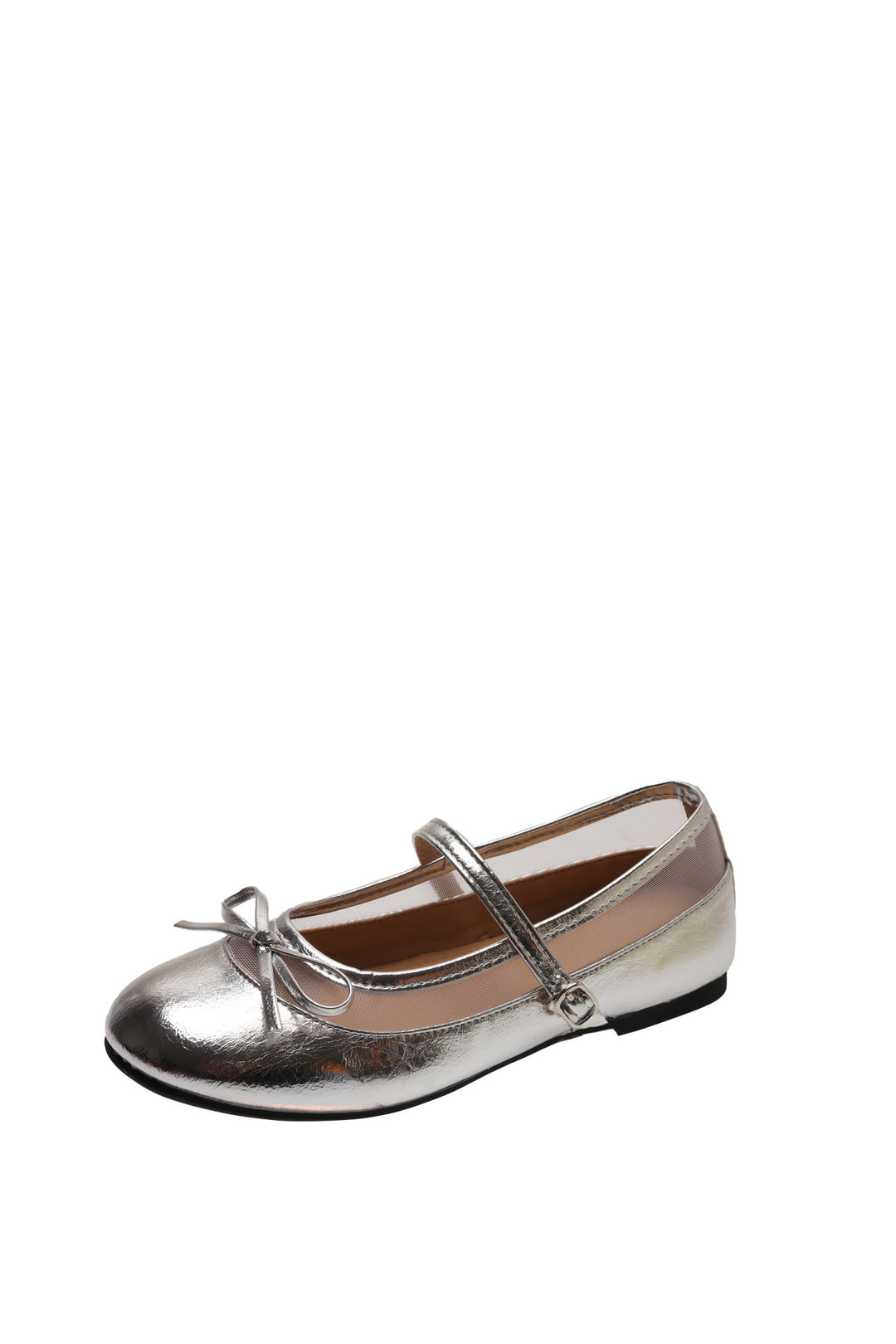 Damen elegante Ballerinas mit zartem Schleifen-Detail und atmungsaktiver Oberflächenstruktur EB