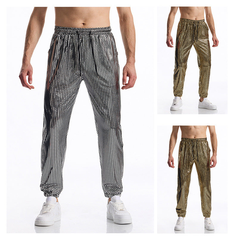 Herren atmungsaktive Jogginghose mit modernem Punktedesign EB