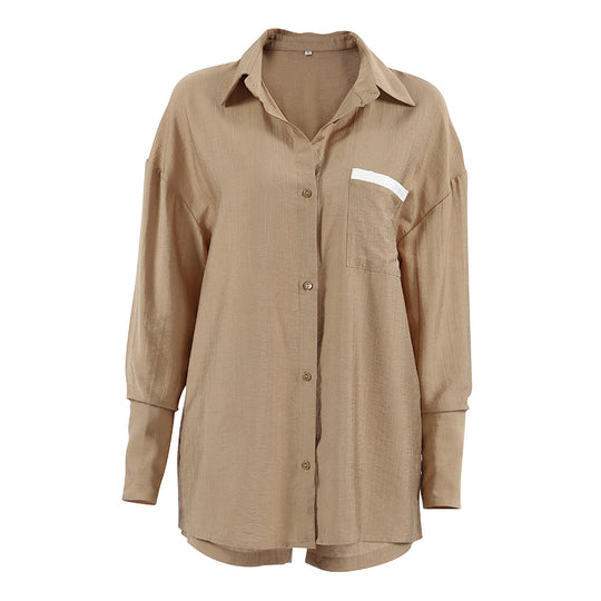 Damen Lässiges Ensemble aus cropped Shirt und Shorts EB