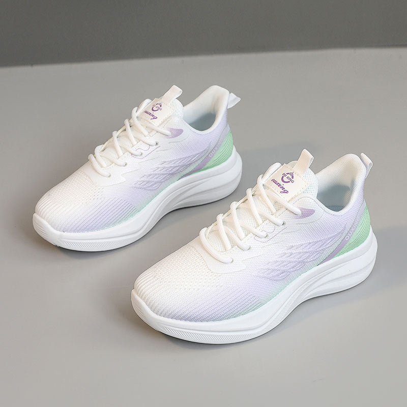 Damen Leichte und atmungsaktive Sport-Sneaker mit dämpfender Laufsohle EB