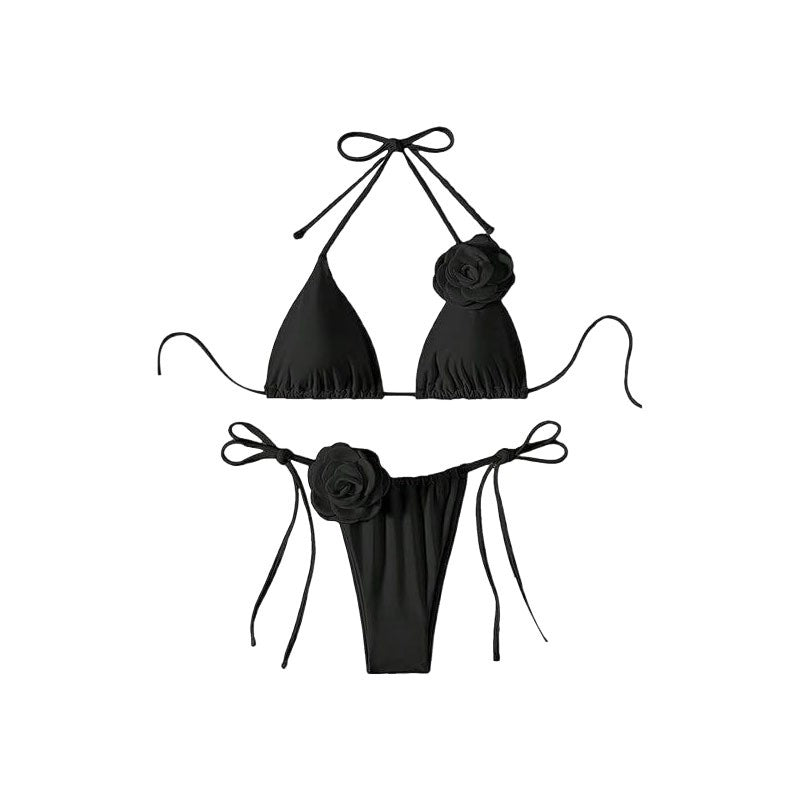 Damen Triangel-Bikini mit eleganten Rüschendetails EB