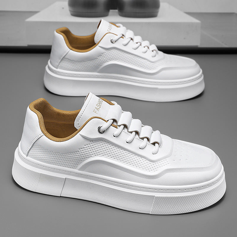 Damen Sportliche Plateau Sneakers mit atmungsaktiver Konstruktion und modischem Obermaterial EB