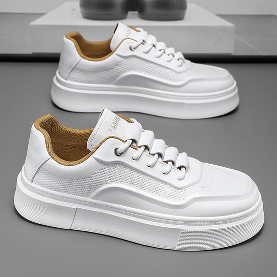 Damen Sportliche Plateau Sneakers mit atmungsaktiver Konstruktion und modischem Obermaterial EB