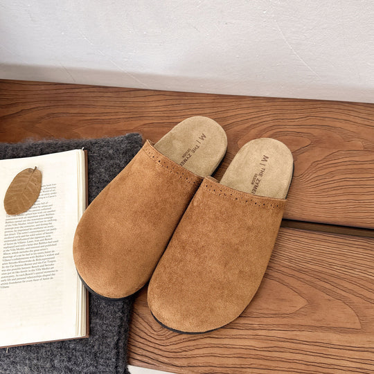 Damen Clogs aus weichem Wildleder mit ergonomischem Fußbett EB