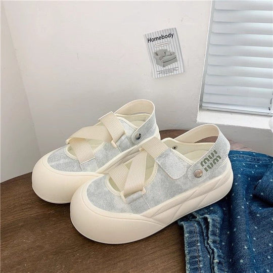 Damen modische Slip-On Clogs mit verstellbaren Riemen und komfortabler dämpfender Sohle EB