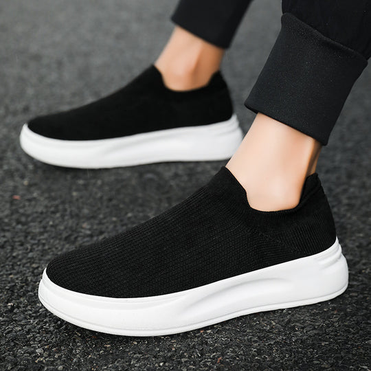 Unisex nan atmungsaktiver Strick-Freizeitschuh mit sockenähnlichem Schaft und rutschfester Laufsohle EB