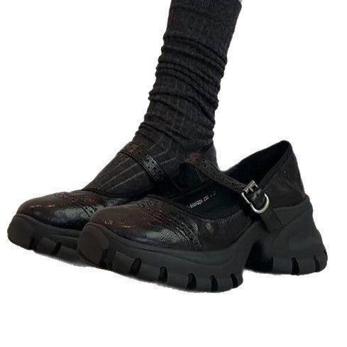 Damen Komfortable und stylische Chunky Heels EB