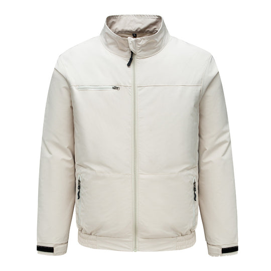 Herren nan leichte gesteppte Thermojacke mit Stehkragen und winddichter Außenhülle R&B