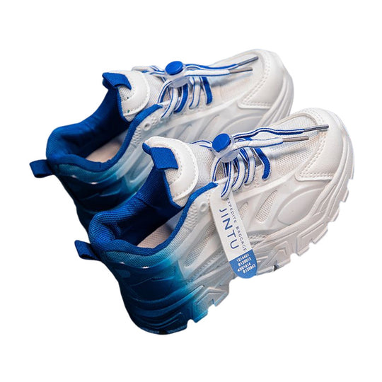 Damen modische Sneakers mit modernem Lagermuster und rutschfester Sohle EB