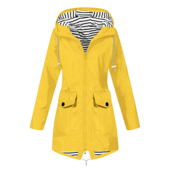 Damen Funktionsjacke mit verstellbarer Kapuze und praktischen Taschen EB