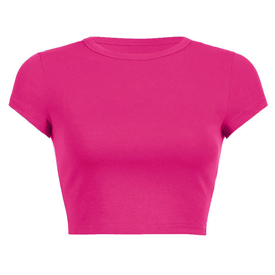 Damen Figurbetontes Crop-Top EB
