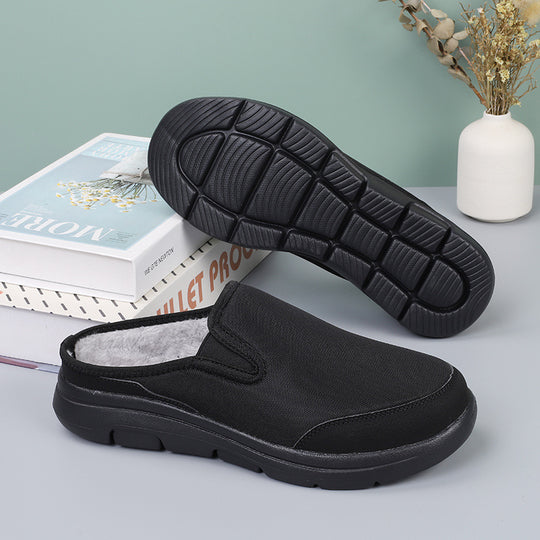 Damen Bequeme Slip-On Clogs mit kuscheligem Innenfutter EB