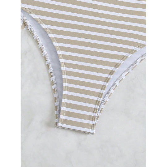 Damen Schwimmanzug mit lässigem Schnitt und Bindedetails EB