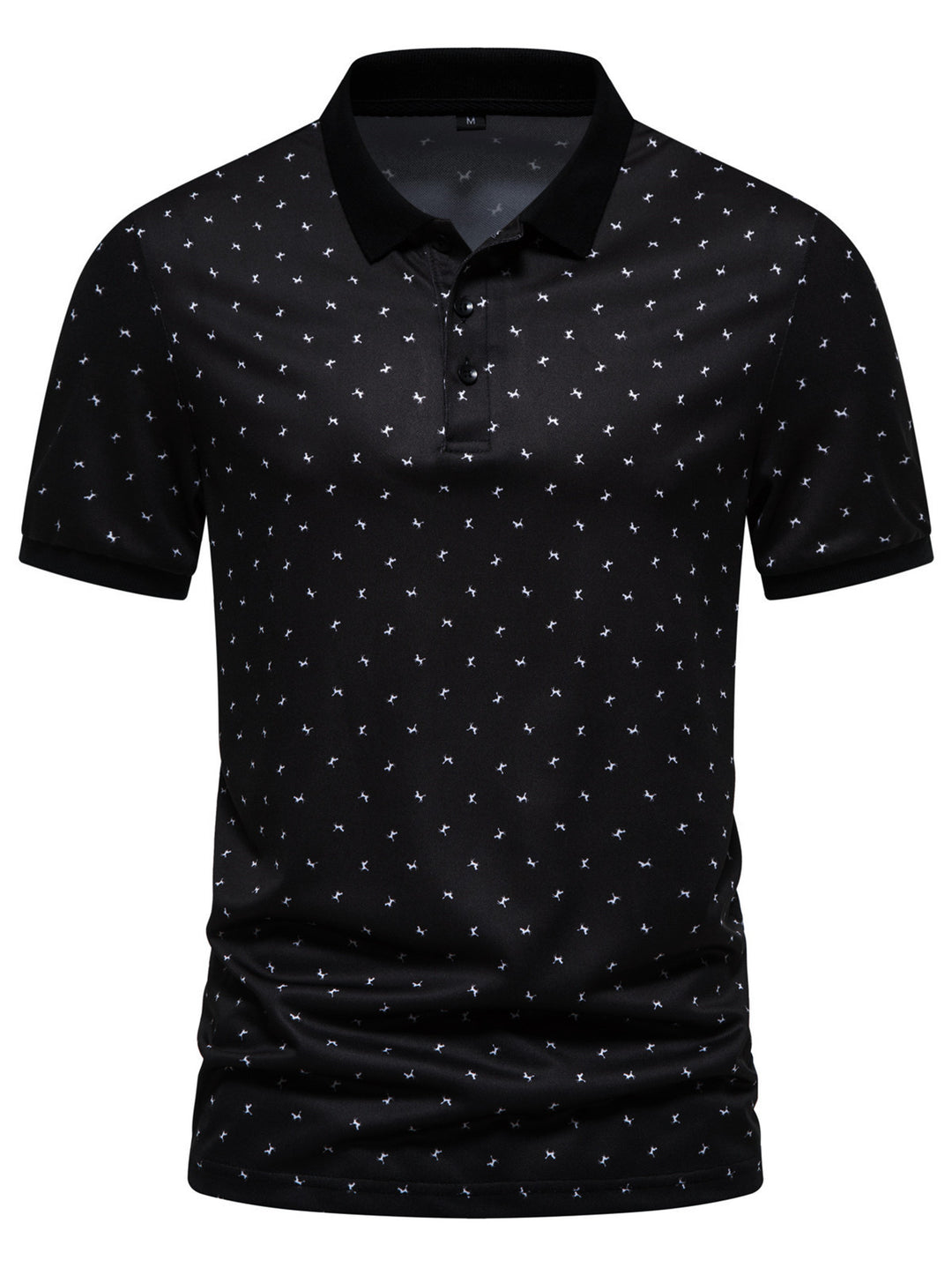 Herren Poloshirt mit modernem Muster und atmungsaktiven Eigenschaften EB