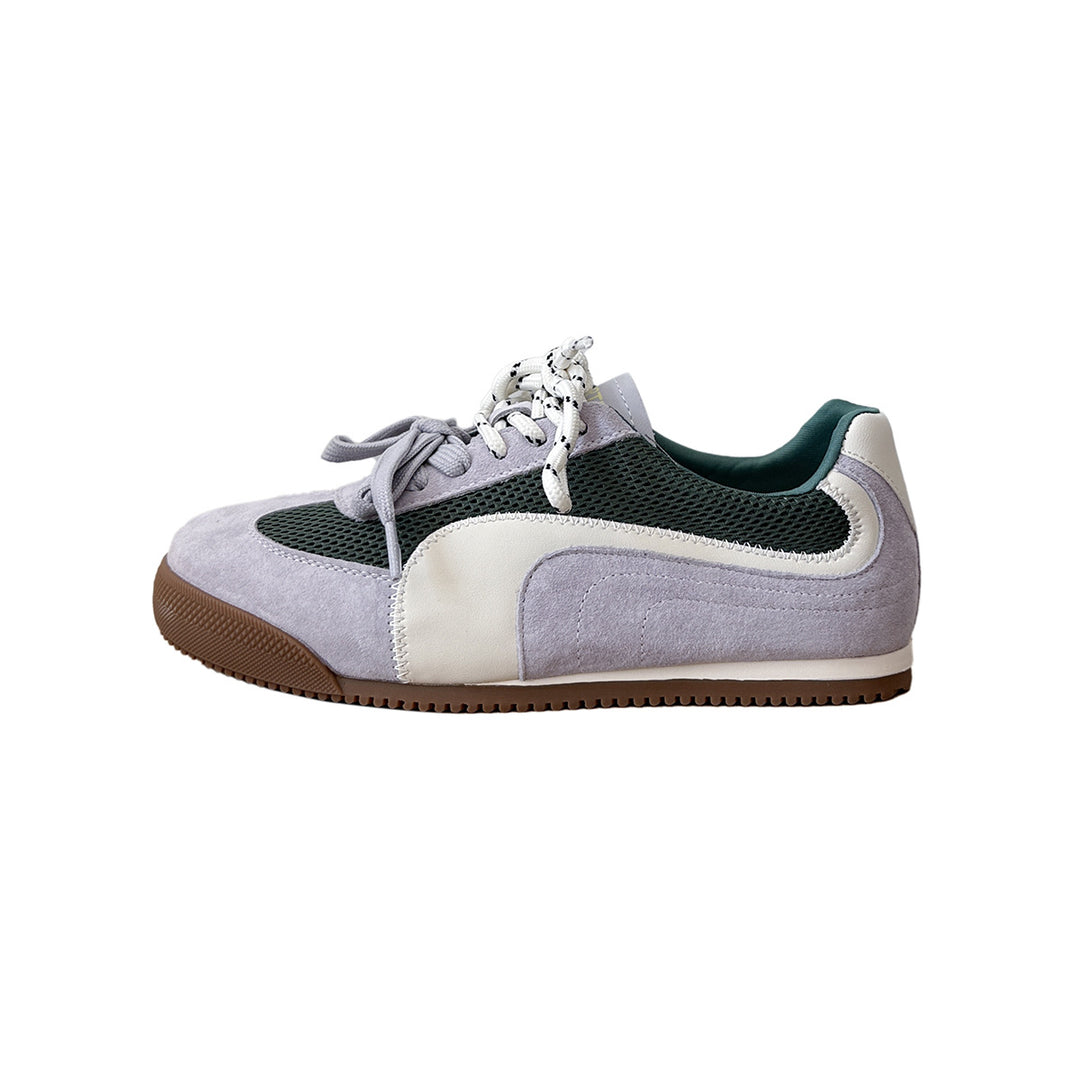 Damen Sportliche Sneakers mit atmungsaktivem Mesh-Obermaterial und robustem Gummiboden EB