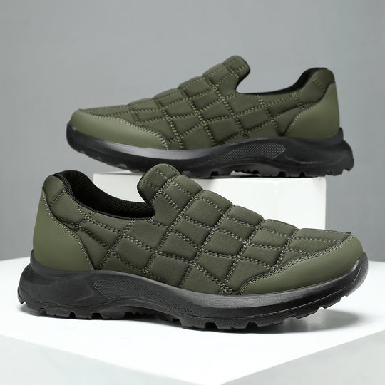 Damen Komfortable Slip-On Sneakers mit gepolstertem Schaft EB