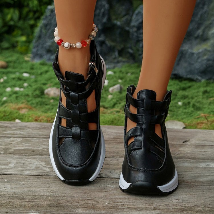 Damen Sportliche High-Top Sneakers mit atmungsaktivem Obermaterial EB