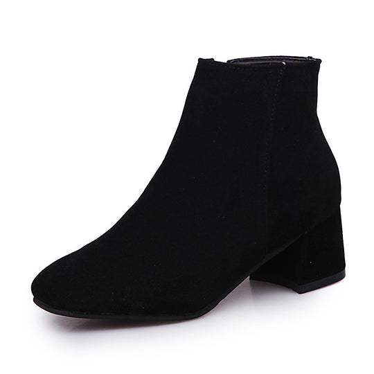 Damen Stiefeletten mit elegantem Reißverschluss und softem Obermaterial EB