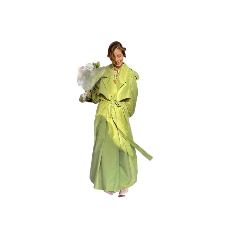 Damen Oversized Trenchcoat mit voluminösen Ärmeln EB