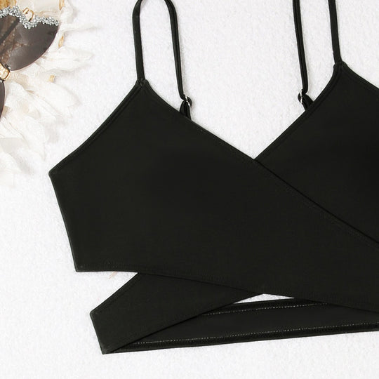 Damen Triangel-Bikini mit elegantem Wickelrock EB