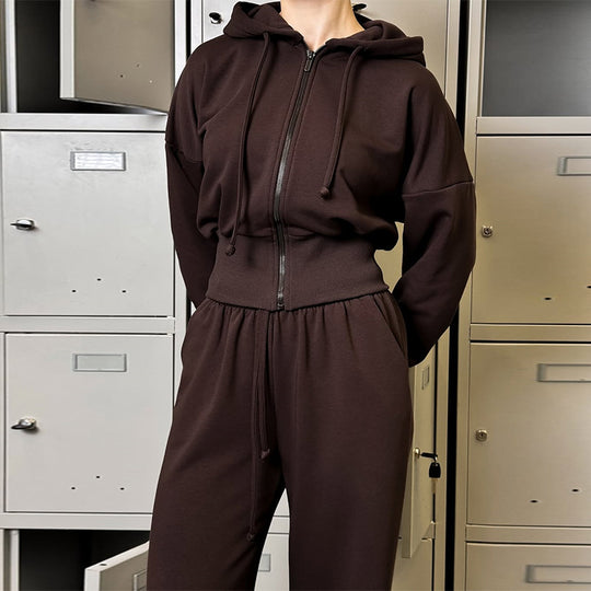 Damen lässiger Hoodie-Jumpsuit EB