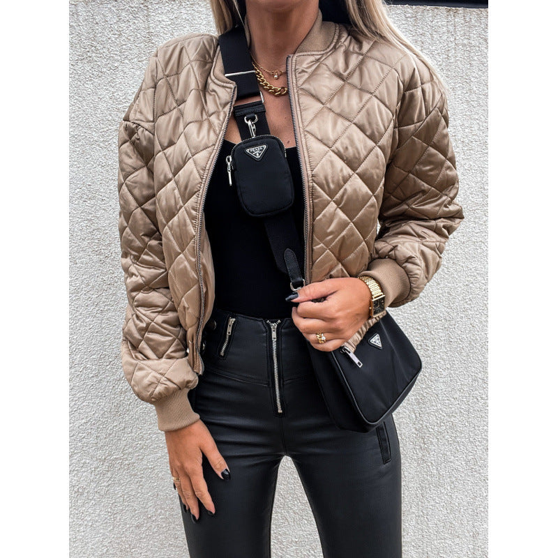 Damen Steppjacke mit elastischem Bund und praktischen Taschen EB