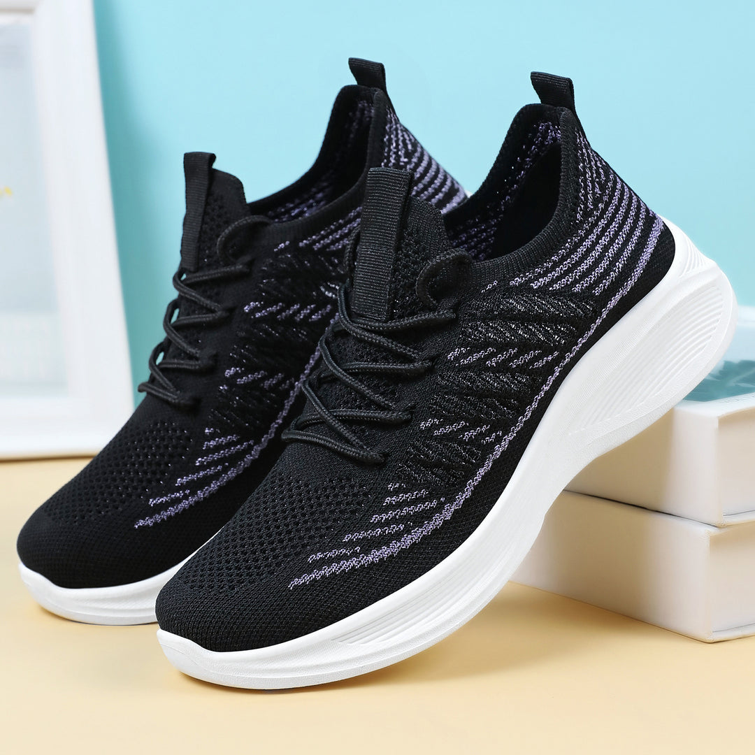 Damen atmungsaktive und flexible Lauf-Sneaker mit rutschfester Sohle EB