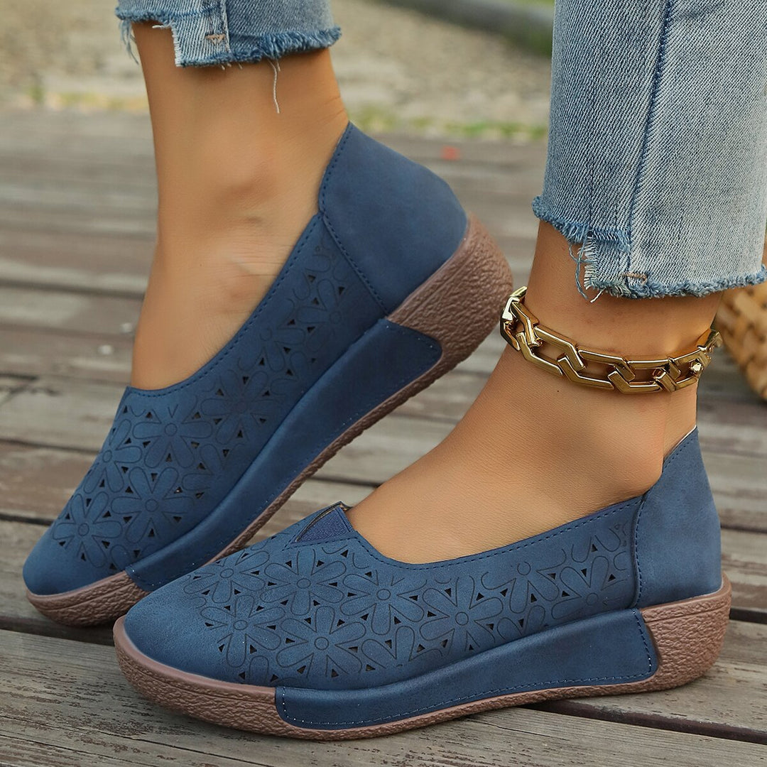 Damen Bequeme und luftige Slip-On Schuhe EB