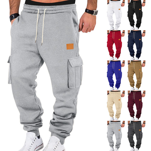 Herren Cargo-Sweatpants mit praktischen Seitentaschen und elastischem Bund EB