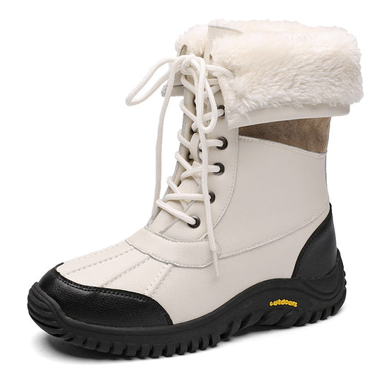 Damen Warme Winterstiefel mit isolierendem Futter und rutschfester Sohle EB