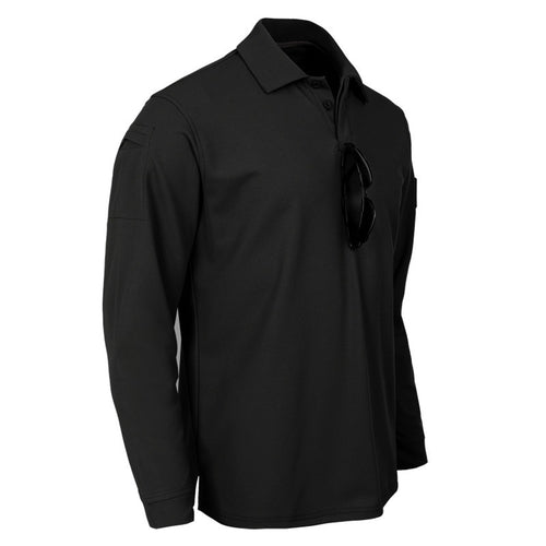 Herren funktionales Langarm-Polohemd EB