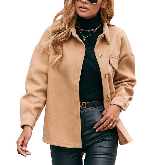 Damen Oversized-Fleecejacke mit praktischen Taschen und modischem Schnitt EB
