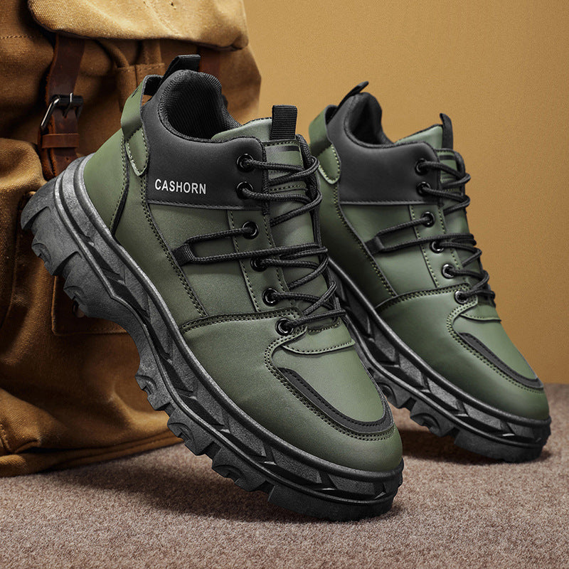 Damen Sportliche High-Top Sneakers mit robuster Sohle und atmungsaktiven Einsätzen EB