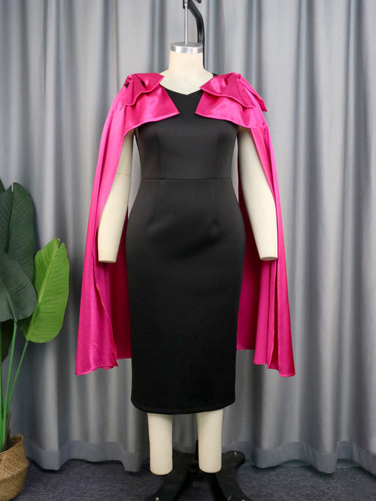 Damen Abendkleid mit eleganter Überwurfausschnitt EB