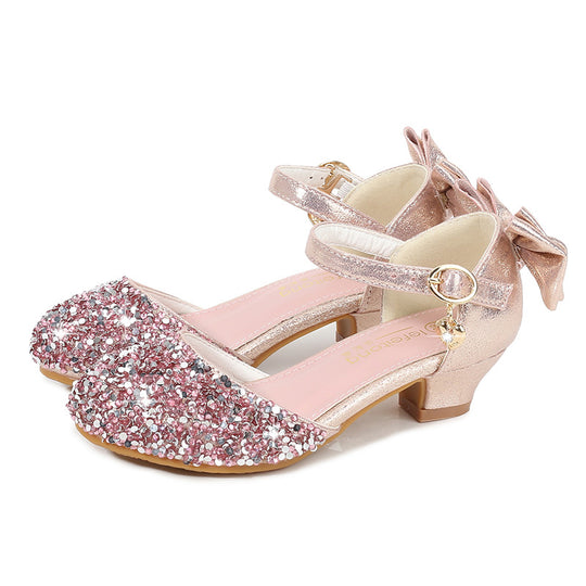 Mädchen Elegante Ballerina Sandalen mit Glitzerverzierung EB