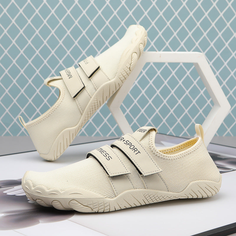 Damen Sportliche Wasserschuhe mit velcro Riemen und rutschfester Sohle EB