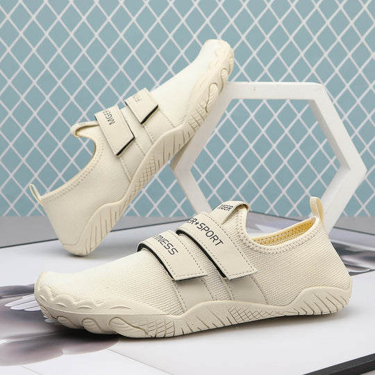 Damen Sportliche Wasserschuhe mit velcro Riemen und rutschfester Sohle EB