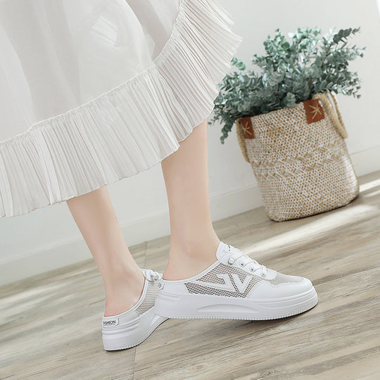Damen atmungsaktive Slip-On Sneakers mit bequemer Dämpfung EB