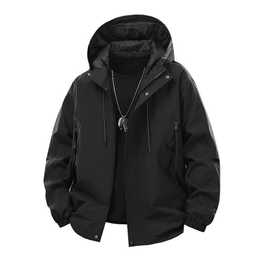 Herren technische Outdoor-Jacke mit atmungsaktiver Membran und multifunktionalen Taschen EB