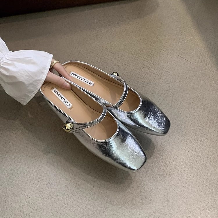 Damen elegante Mary Jane Schuhe mit modischem Riemchen EB