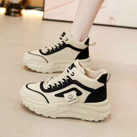 Damen Sportliche High-Top Sneakers mit rutschfester Sohle und dämpfendem Komfort EB