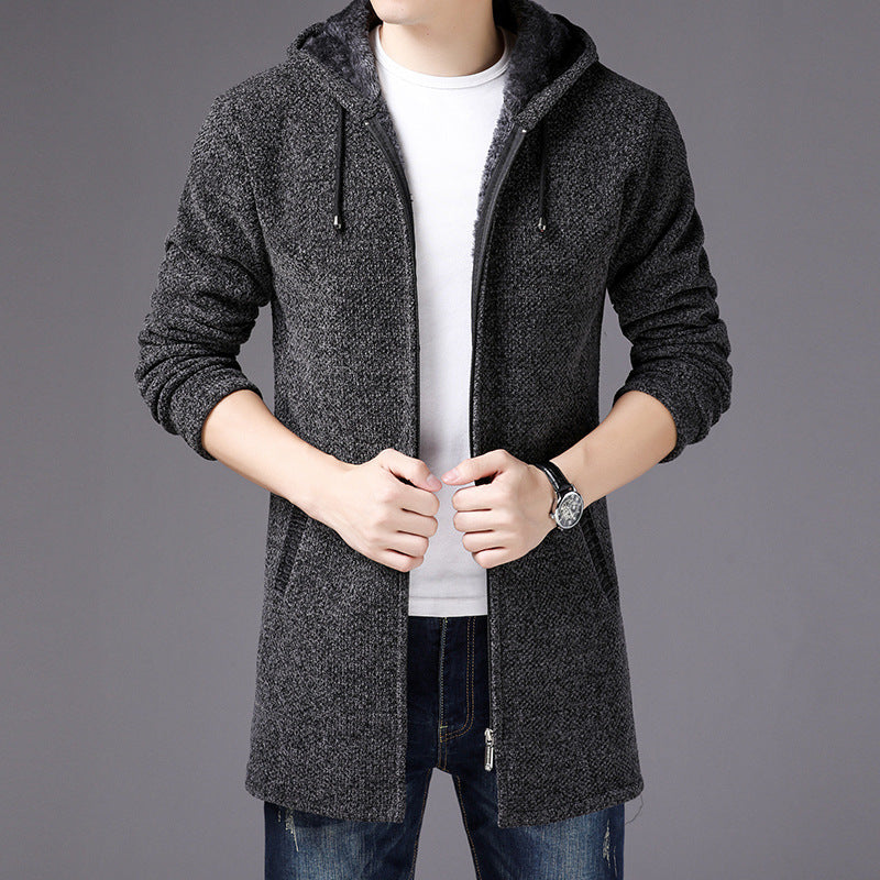 EB | Reißverschlussjacke mit Kapuze Weiche Strickware Modern und Bequem