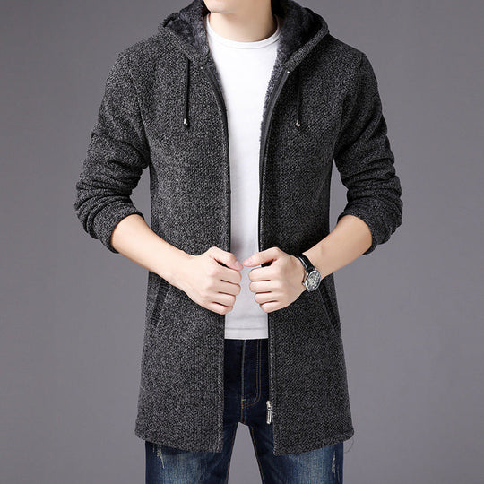EB | Reißverschlussjacke mit Kapuze Weiche Strickware Modern und Bequem