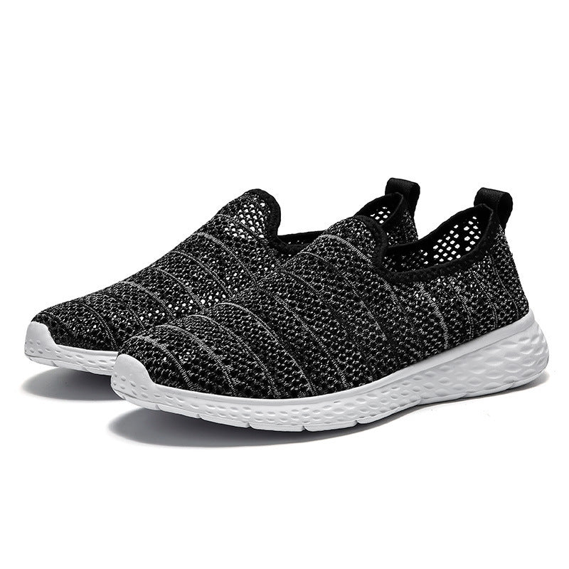 Damen Atmungsaktive Slip-On Sneakers mit elastischem Obermaterial EB