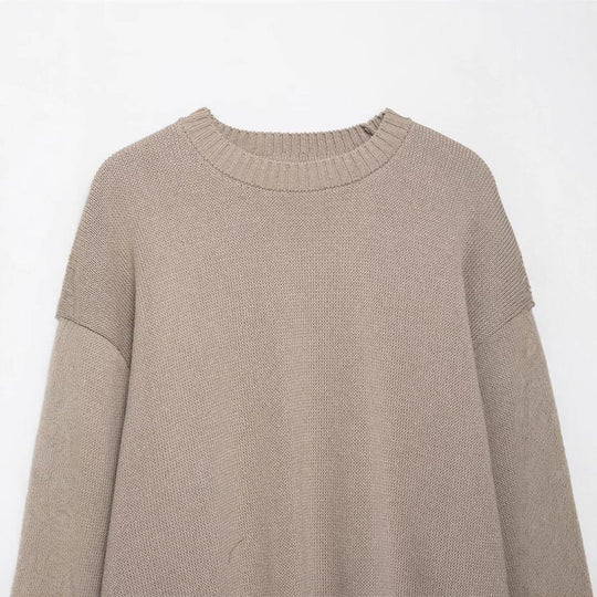 Damen gemütlicher Strickpullover EB