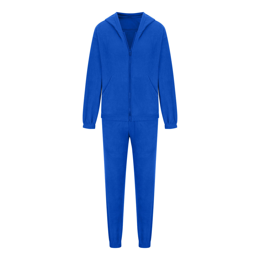 Damen oversized Hoodie mit Kängurutasche und Cargo-Jogginghose Set EB