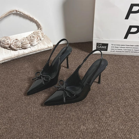 Damen Sling-Pumps mit eleganter Schleife EB