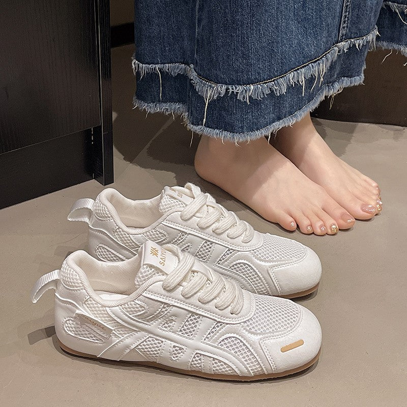 Damen Atmungsaktive Sneakers mit strukturiertem Obermaterial und rutschfester Sohle EB